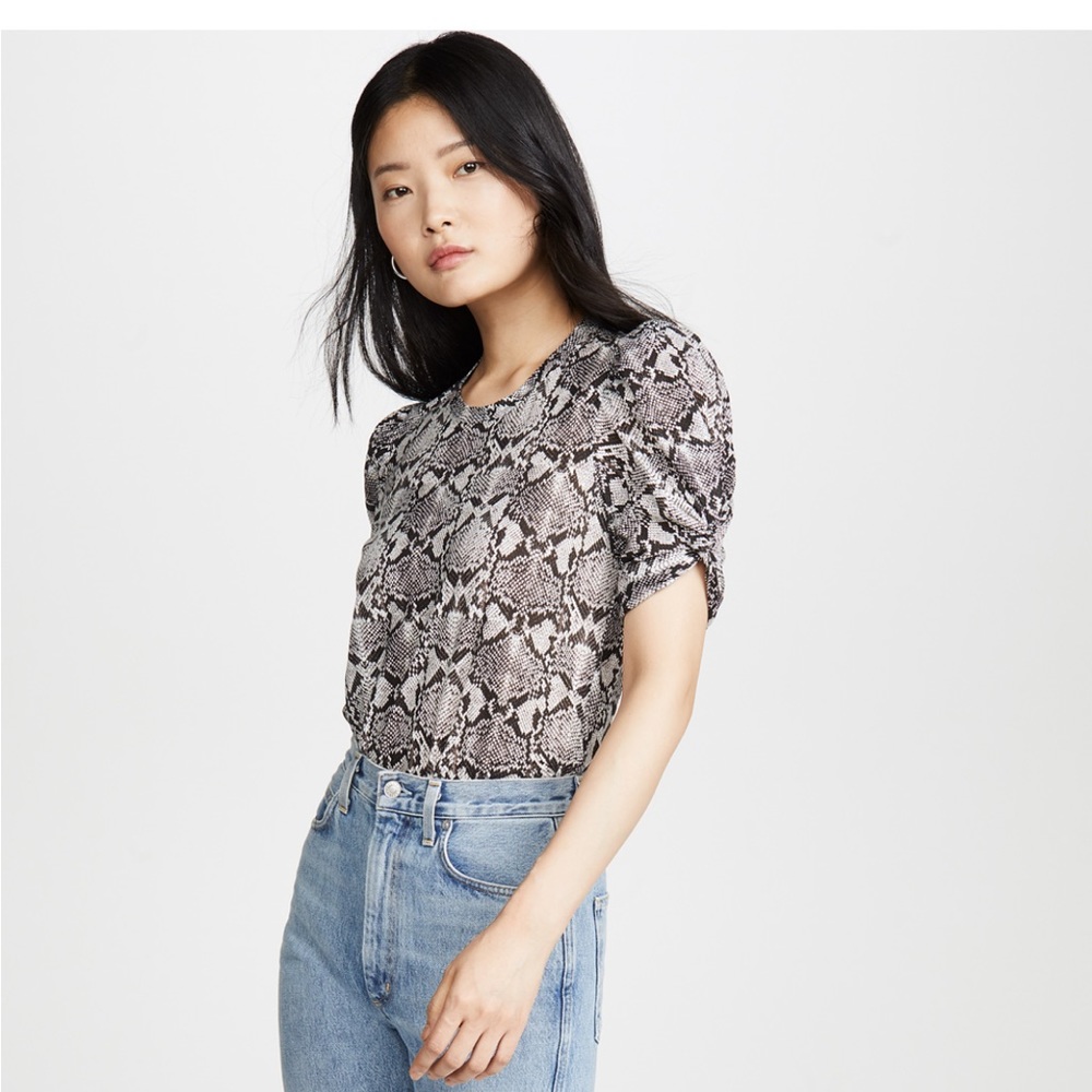 ALC puckered sleeve tshirt